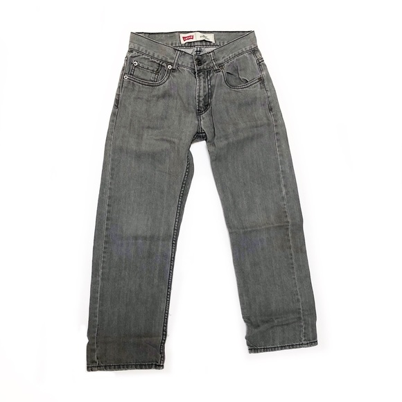 LEVI'S '505 STRAIGHT' CROPPED JEANS - Picture 1 of 6